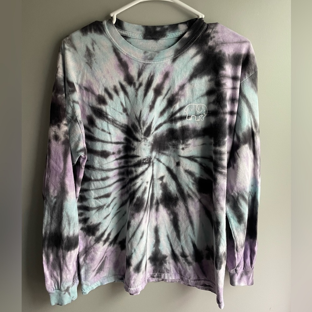 Ivory Ella Long Sleeve Tie Dye Top